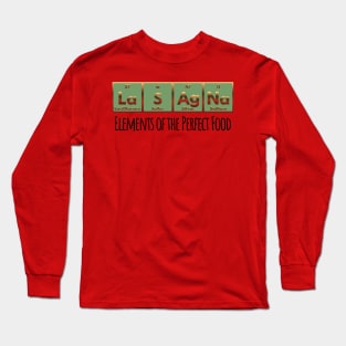 LaSAgNa Periodic Table of Elements the perfect food Long Sleeve T-Shirt